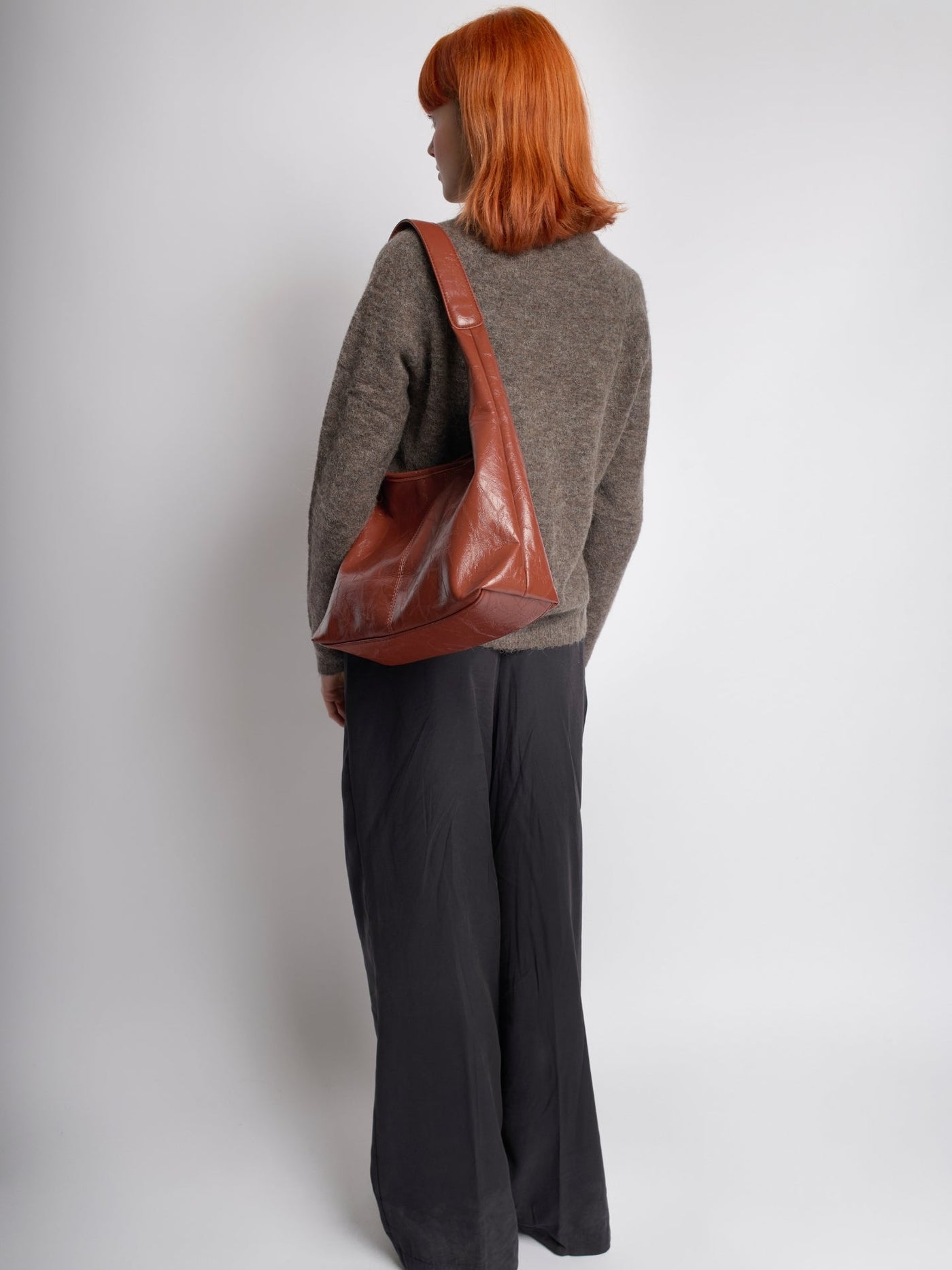 Tilde | Distressed læder tote